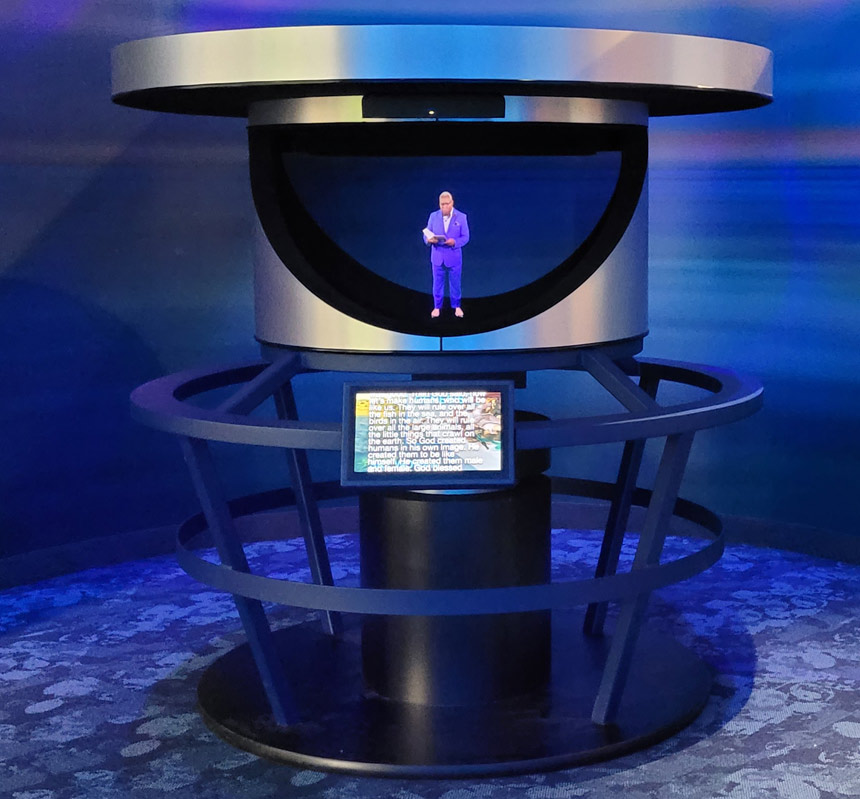 holographic display for museum