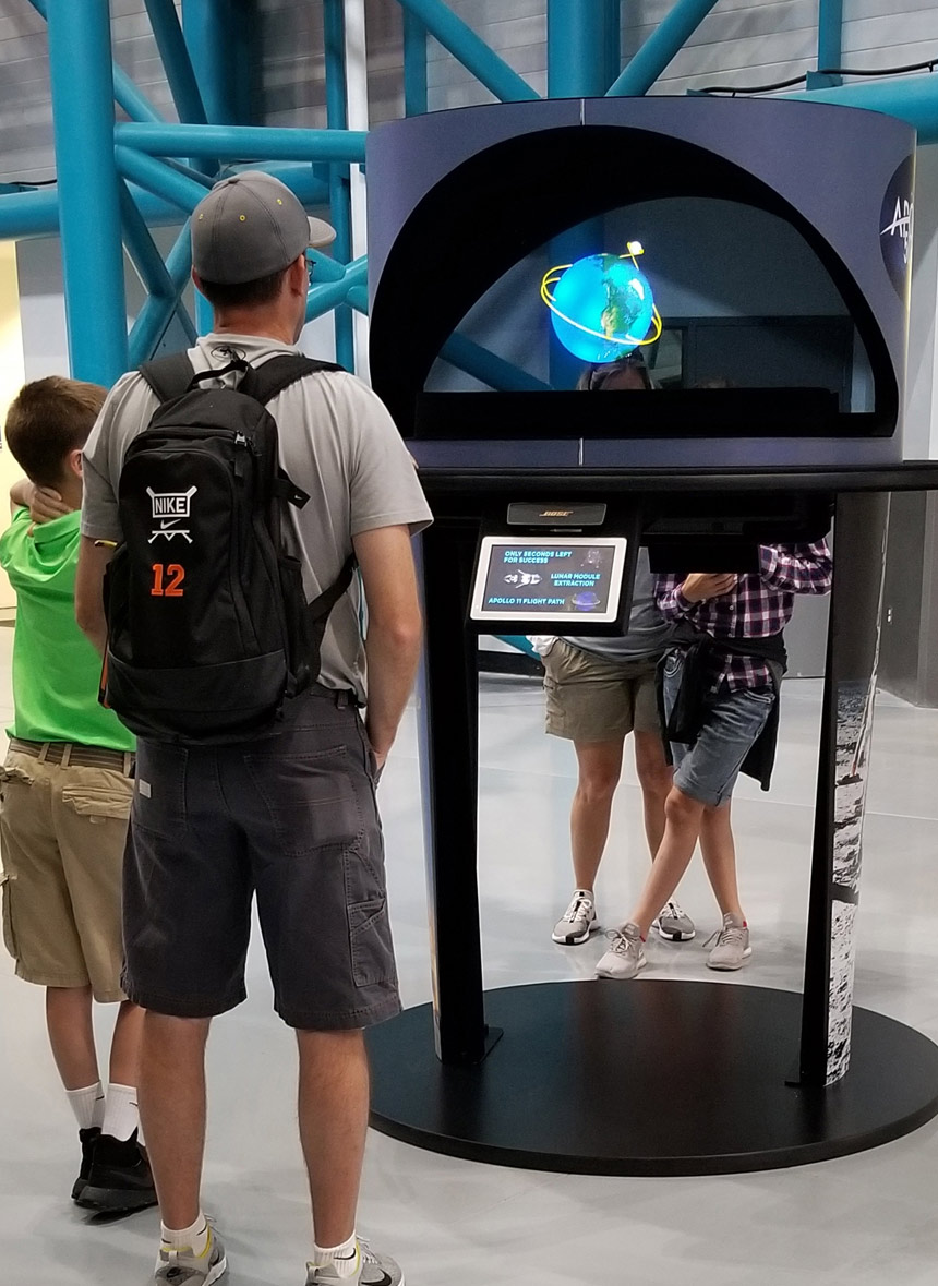 Hologram Exhibit at Kennedy Space Center
